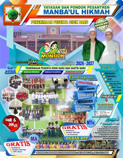 SPMB Madrasah Manba'ul Hikmah Tahun Ajaran 2026/2027