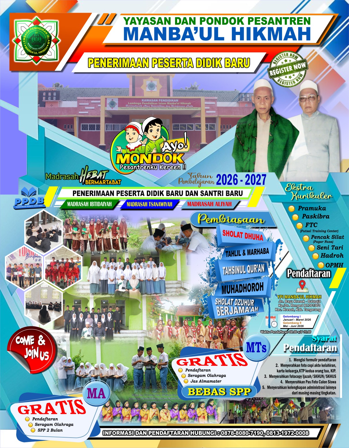 SPMB Madrasah Manba'ul Hikmah Tahun Ajaran 2026/2027